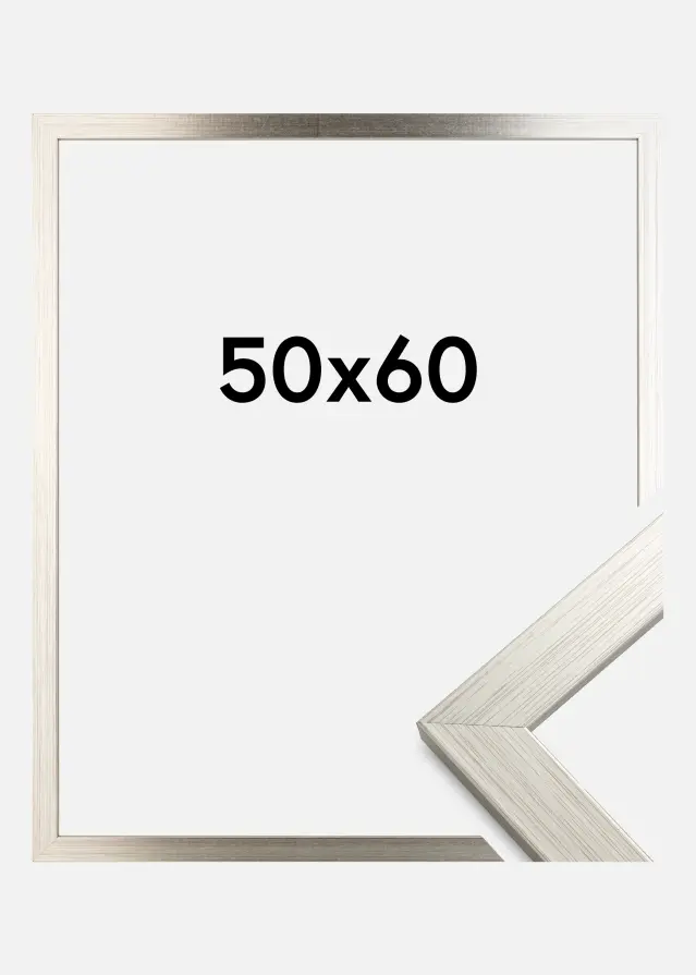 Ramme Silver Wood Akrylglass 50x60 cm