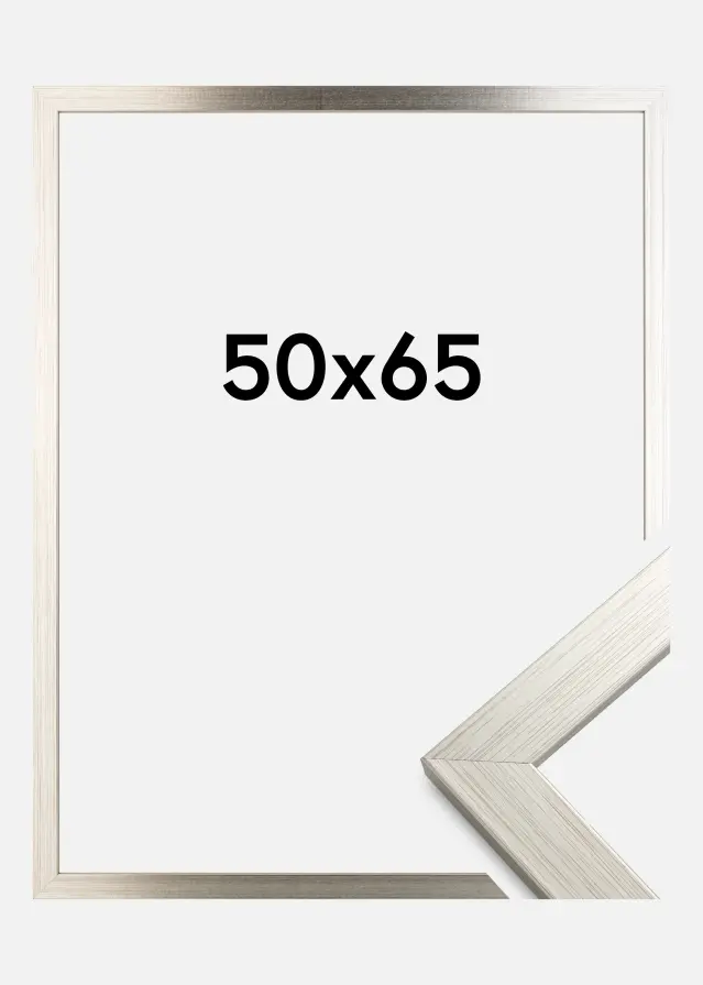 Ramme Silver Wood Akrylglass 50x65 cm