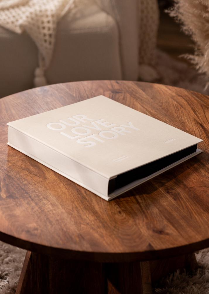 KAILA Fotoalbum OUR LOVE STORY Krem - 600 bilder i 10x15 cm