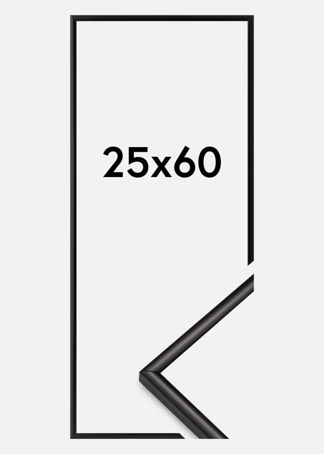 Ramme Scandi Akrylglass Matt Svart 25x60 cm