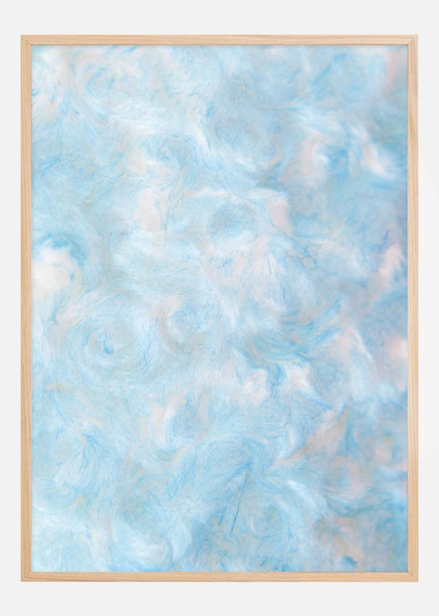 Blue cotton wool Plakat
