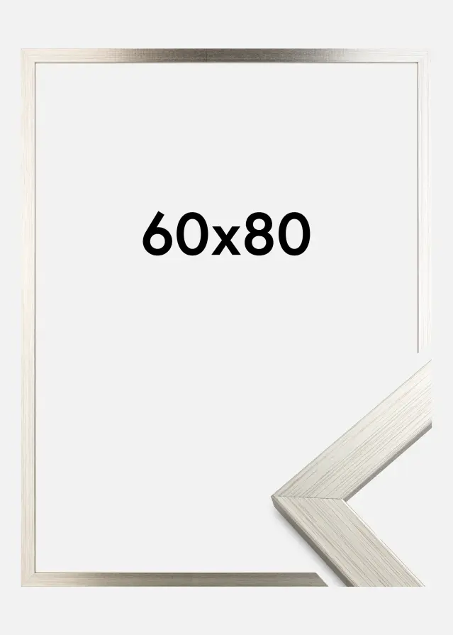 Ramme Silver Wood Akrylglass 60x80 cm