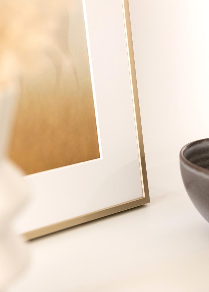 Aluminiumsramme Akrylglass Messing 42x59,4 cm (A2)