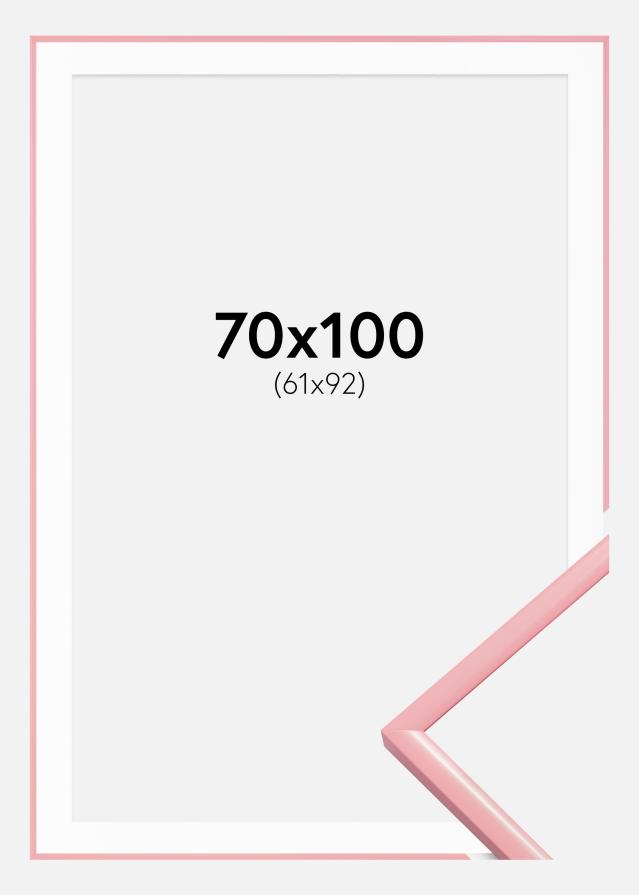 Ramme New Lifestyle Rosa 70x100 cm - Passepartout Hvit 62x93 cm