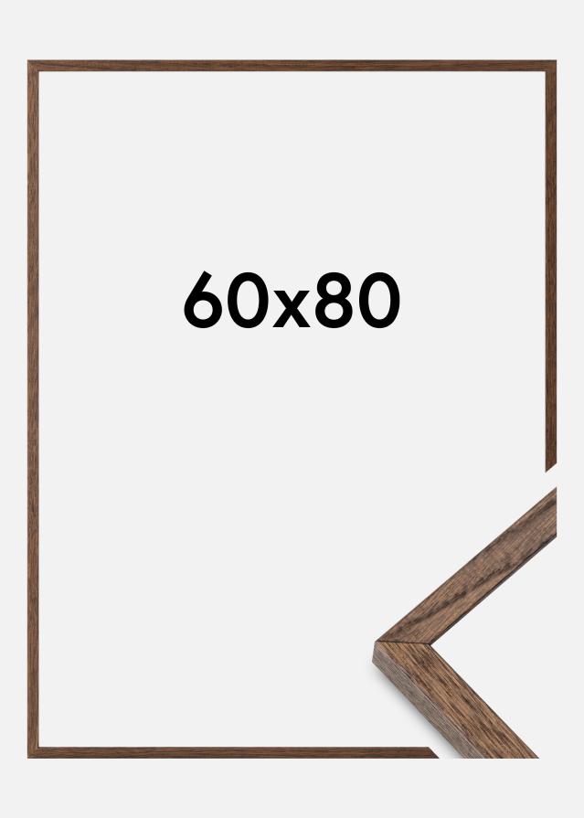 Massive Oak Akrylglass Dark Painted 60x80 cm