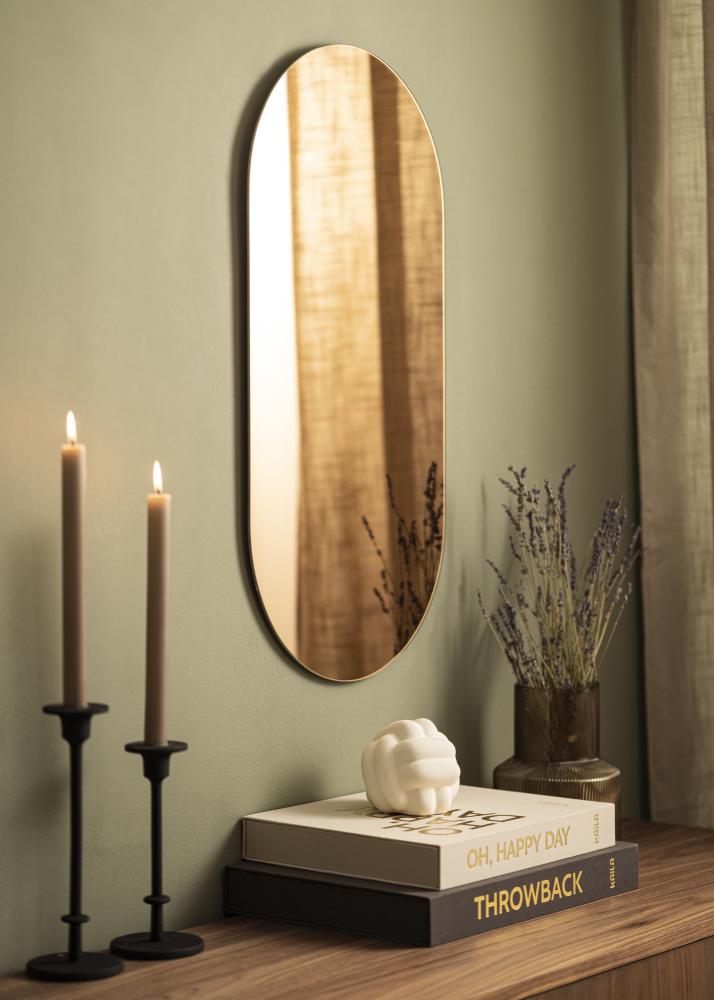 KAILA Speil Oval Rose Gold 35x70 cm