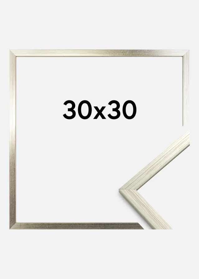 Ramme Edsbyn Akrylglass Sølv 30x30 cm