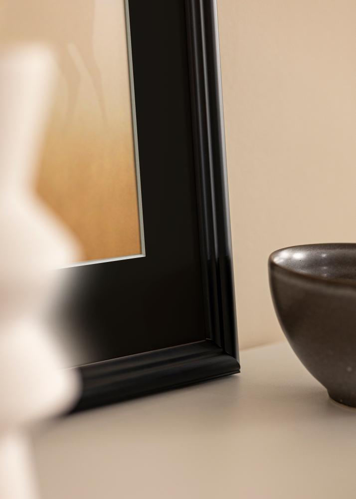 Ramme Siljan Svart 60x60 cm - Passepartout Svart 50x50 cm