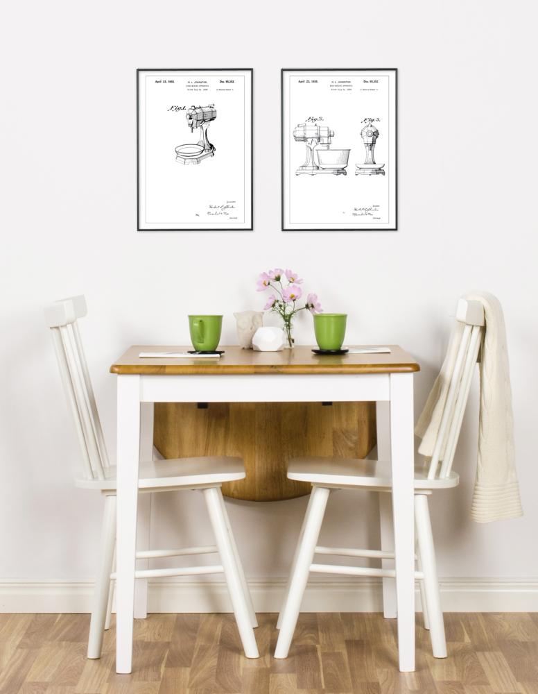 Patenttegning - Håndmikser II - Poster Plakat