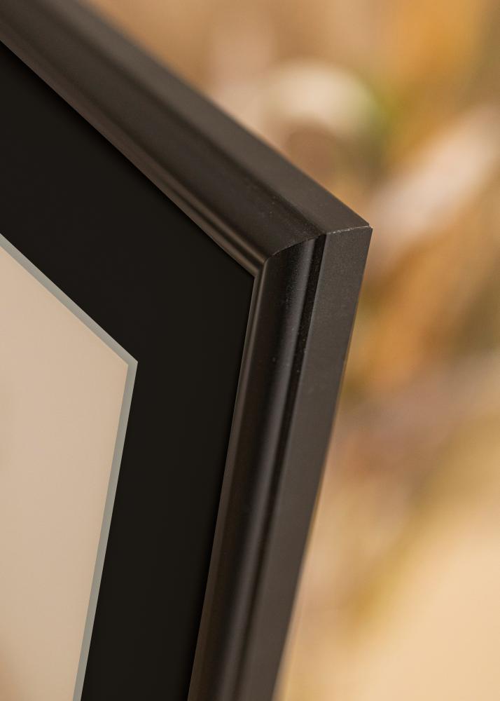 Ramme Siljan Svart 60x60 cm - Passepartout Svart 50x50 cm