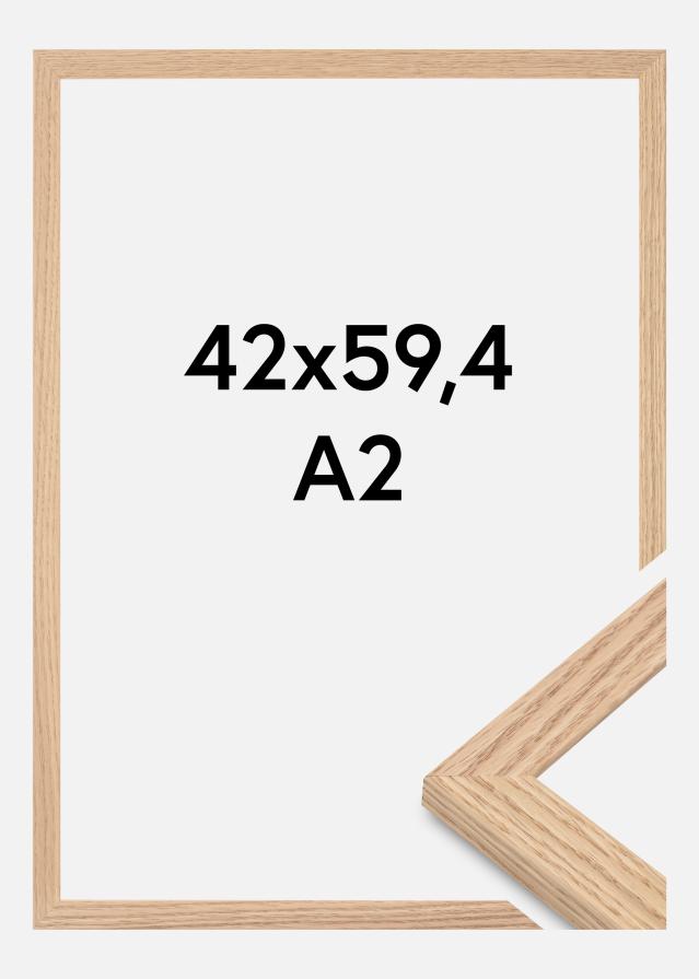 Ramme Tidlös Akrylglass Massiv Eik 42x59,4 cm (A2)