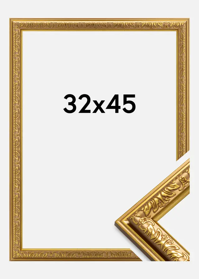 Ramme Nostalgia Akrylglass Gull 32x45 cm