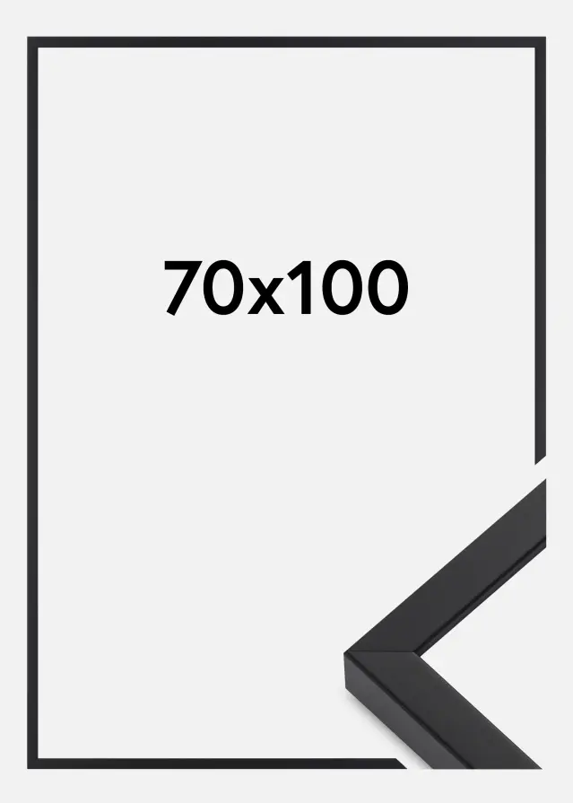 Ramme E-Line Wide Akrylglas Svart 70x100 cm