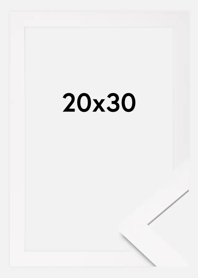 Ramme BGA Classic Akrylglass Hvit 20x30 cm