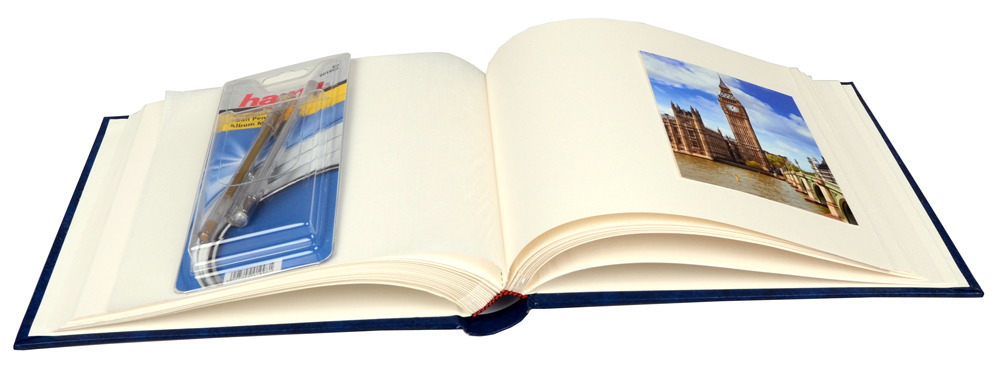 Henzo Basic Line Blå - 25x24 cm (60 Hvite Sider / 30 Ark)