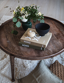 Coffee Table Photo Album på vardagsrumsbord