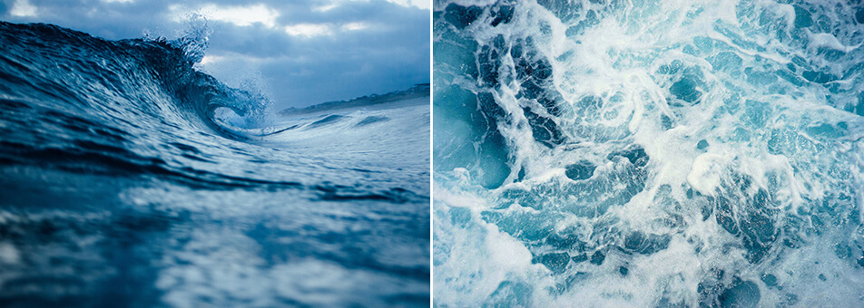 Blå posters - Posters med vann og bølger