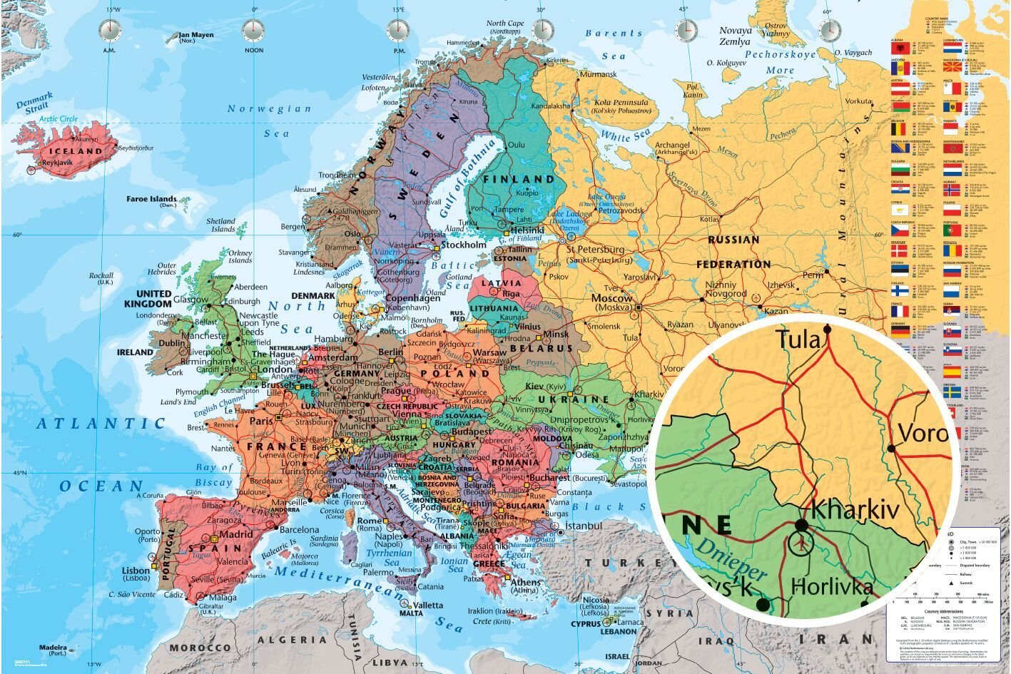 Kart - Europe - BGA Fotobutikk